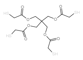 Pentaerythritol tetrakis(2-mercaptoacetate) structure