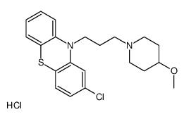 2-chloro-10-[3-(4-methoxypiperidin-1-yl)propyl]phenothiazine,hydrochloride Structure