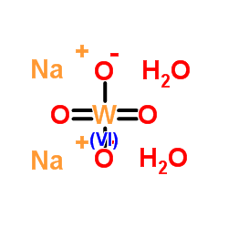 Sodium tungstate dihydrate structure