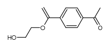 1-(4-(1-(2-hydroxyethoxy)vinyl)phenyl)ethanone结构式