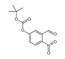 Carbonic acid tert-butyl ester 3-formyl-4-nitro-phenyl ester结构式