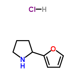 2-(2-Furyl)pyrrolidine hydrochloride结构式