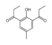 1-(2-hydroxy-5-methyl-3-propanoylphenyl)propan-1-one Structure