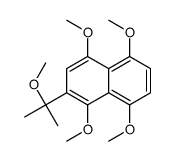 1,4,5,8-tetramethoxy-2-(2-methoxypropan-2-yl)naphthalene结构式