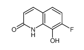 7-fluoro-8-hydroxy-1H-quinolin-2-one Structure