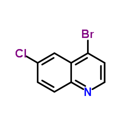 4-Bromo-6-chloroquinoline structure