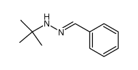 (E)-1-benzylidene-2-(tert-butyl)hydrazine结构式