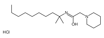 N-(2-methyldecan-2-yl)-2-piperidin-1-ylacetamide,hydrochloride Structure