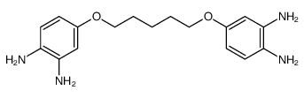 4-[5-(3,4-diaminophenoxy)pentoxy]benzene-1,2-diamine结构式