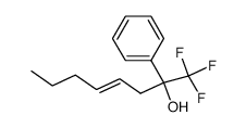 (4E)-1,1,1-trifluoro-2-phenyl-4-octen-2-ol Structure