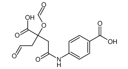 4-[[2-[4-(carboxymethyl)-5-oxo-1,3-dioxolan-4-yl]acetyl]amino]benzoic acid结构式