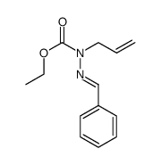 (E)-Ethyl 1-Allyl-2-Benzylidenehydrazinecarboxylate结构式