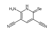 6-amino-3,5-dicyano-2(1H)-pyridineselenone Structure