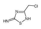 3-(chloromethyl)-1,2,4-thiadiazol-5-amine结构式