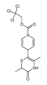 2,5-dimethyl-6-[1-(2,2,2-trichloroethoxycarbonyl)-1,4-dihydro-4-pyridinyl]-2H-1,4-thiazin-3(4H)-one Structure