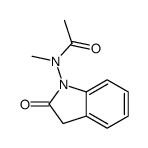 N-methyl-N-(2-oxo-3H-indol-1-yl)acetamide结构式