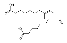 11-ethenyl-8,11-dimethyloctadec-8-enedioic acid结构式