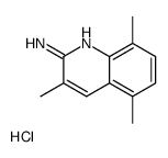 2-Amino-3,5,8-trimethylquinoline hydrochloride结构式