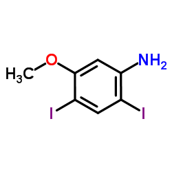 2,4-Diiodo-5-methoxyaniline Structure