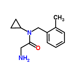 N-Cyclopropyl-N-(2-methylbenzyl)glycinamide结构式