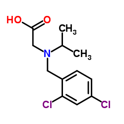 N-(2,4-Dichlorobenzyl)-N-isopropylglycine Structure