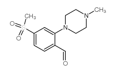 2-(4-Methylpiperazin-1-yl)-4-(methylsulfonyl)benzaldehyde structure