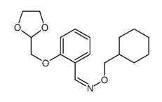 N-(cyclohexylmethoxy)-1-[2-(1,3-dioxolan-2-ylmethoxy)phenyl]methanimine结构式