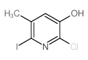 2-氯-6-碘-5-甲基吡啶-3-醇结构式