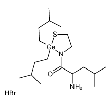 2-amino-1-[2,2-bis(3-methylbutyl)-1,3,2-thiazagermolidin-3-yl]-4-methylpentan-1-one,hydrobromide结构式