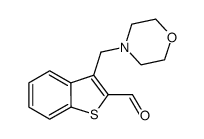 3-Morpholin-4-ylmethyl-benzo[b]thiophene-2-carbaldehyde Structure