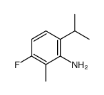 Benzenamine, 3-fluoro-2-methyl-6-(1-methylethyl)- (9CI)结构式