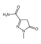 1H-Pyrazole-3-carboxamide,4,5-dihydro-1-methyl-5-oxo-(9CI)结构式