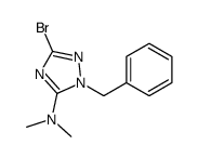1-benzyl-3-bromo-N,N-dimethyl-1H-1,2,4-triazol-5-amine(SALTDATA: FREE) structure