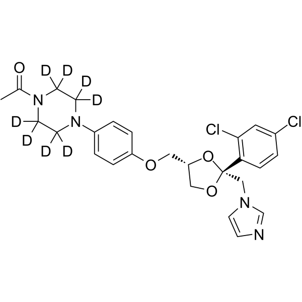 Ketoconazole-d8结构式