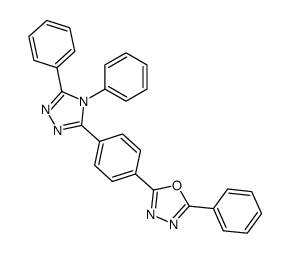2-[4-(4,5-diphenyl-4H-[1,2,4]triazol-3-yl)-phenyl]-5-phenyl-[1,3,4]oxadiazole结构式