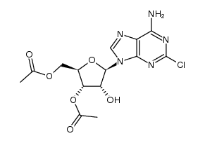 3',5'-O-triacetyl-2-chloroadenosine结构式