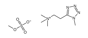 1-methyl-5-(β-trimethylammonioethyl)tetrazole methyl sulfate结构式