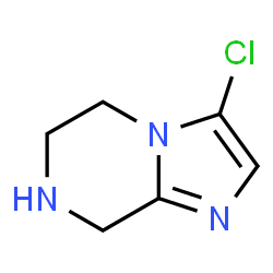 IMidazo[1,2-a]pyrazine, 3-chloro-5,6,7,8-tetrahydro-结构式