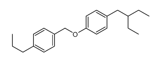 1-(2-ethylbutyl)-4-[(4-propylphenyl)methoxy]benzene结构式