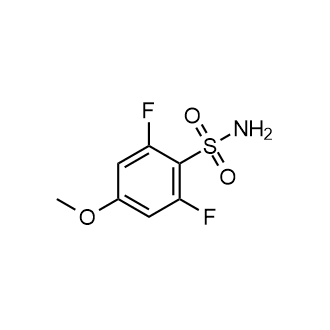 2,6-二氟-4-甲氧基苯-1-磺酰胺结构式