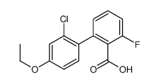 2-(2-chloro-4-ethoxyphenyl)-6-fluorobenzoic acid结构式