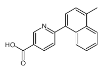 6-(4-methylnaphthalen-1-yl)pyridine-3-carboxylic acid结构式