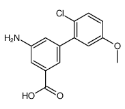 3-amino-5-(2-chloro-5-methoxyphenyl)benzoic acid Structure