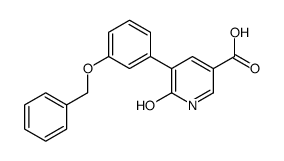 6-oxo-5-(3-phenylmethoxyphenyl)-1H-pyridine-3-carboxylic acid结构式
