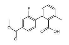 2-(2-fluoro-4-methoxycarbonylphenyl)-6-methylbenzoic acid结构式