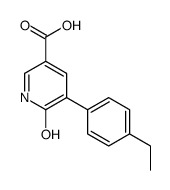 5-(4-ethylphenyl)-6-oxo-1H-pyridine-3-carboxylic acid结构式