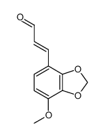 trans-4-methoxy-2,3-methylenedioxycinnamaldehyde Structure