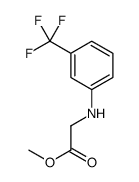 Methyl N-[3-(trifluoromethyl)phenyl]glycinate结构式