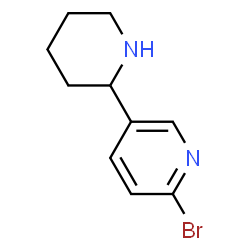 2-bromo-5-(piperidin-2-yl)pyridine structure