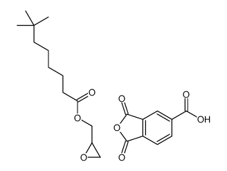 1,3-dioxo-2-benzofuran-5-carboxylic acid,oxiran-2-ylmethyl 7,7-dimethyloctanoate Structure